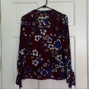 Banana republic floral blouse